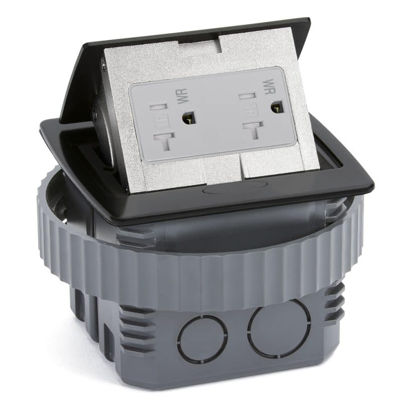 Square Kitchen Countertop Pop-Up (Decora) – Black Metal Cover