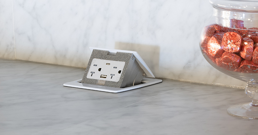 Lew Electric PUFP-CT-WT on Kitchen counter