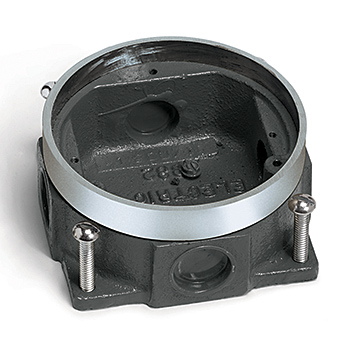 Round Shallow Die Cast Aluminum Floor Box