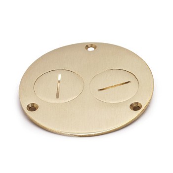 4 Inch Round Cover-Brass