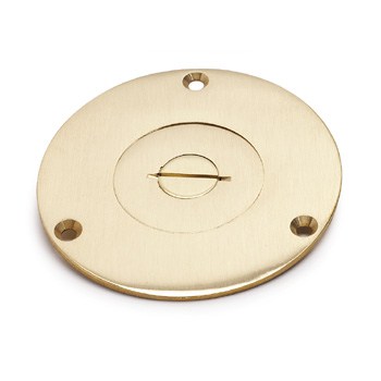 4 Inch Round Cover-Brass