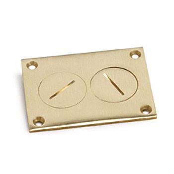 4 Inch Rectangular Cover-Brass