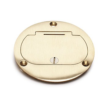 4 Inch Round Cover-Brass
