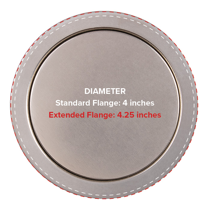 Extended Flange For PUR-Nickel