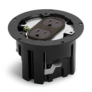 Round Plastic Drop In Floor Box (Box Only)
