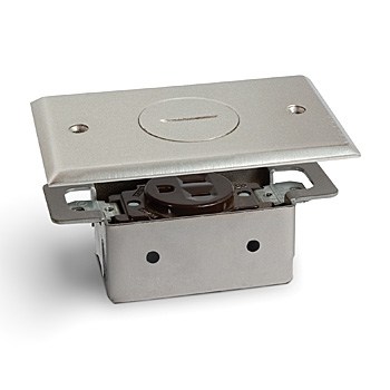 Single Floor Plate Assembly (No Box) – Nickel Plated Cover