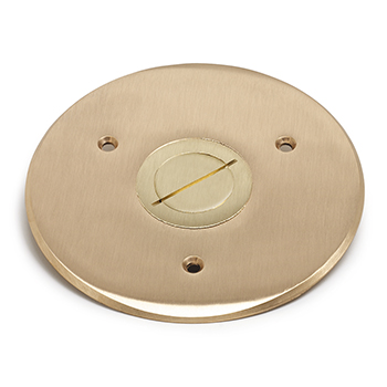 5 3/4 Inch Round Cover-Brass