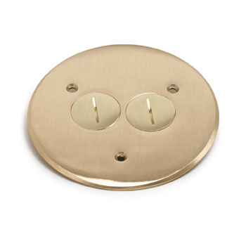 5 3/4 Inch Round Flanged Cover-Brass