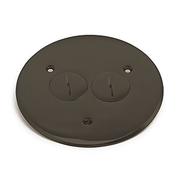 5 3/4 Inch Round Flanged Cover-Dark Bronze