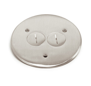 5 3/4 Inch Round Flanged Cover-Nickel Silver