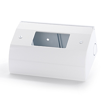 Under Cabinet Power Box-White Metal