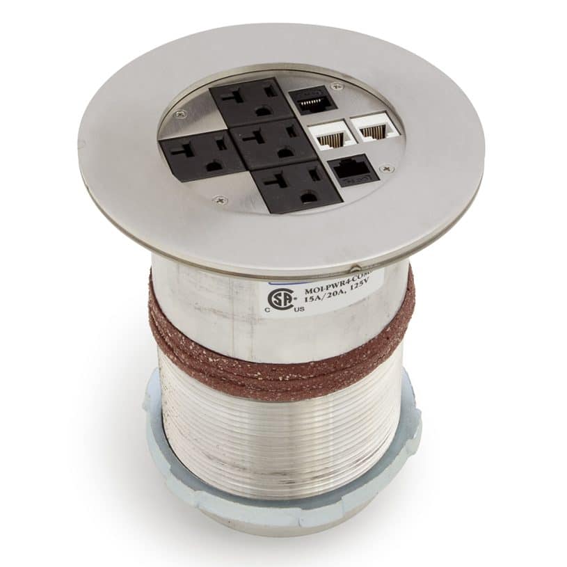 4″ Poke-Through – Surface Mount