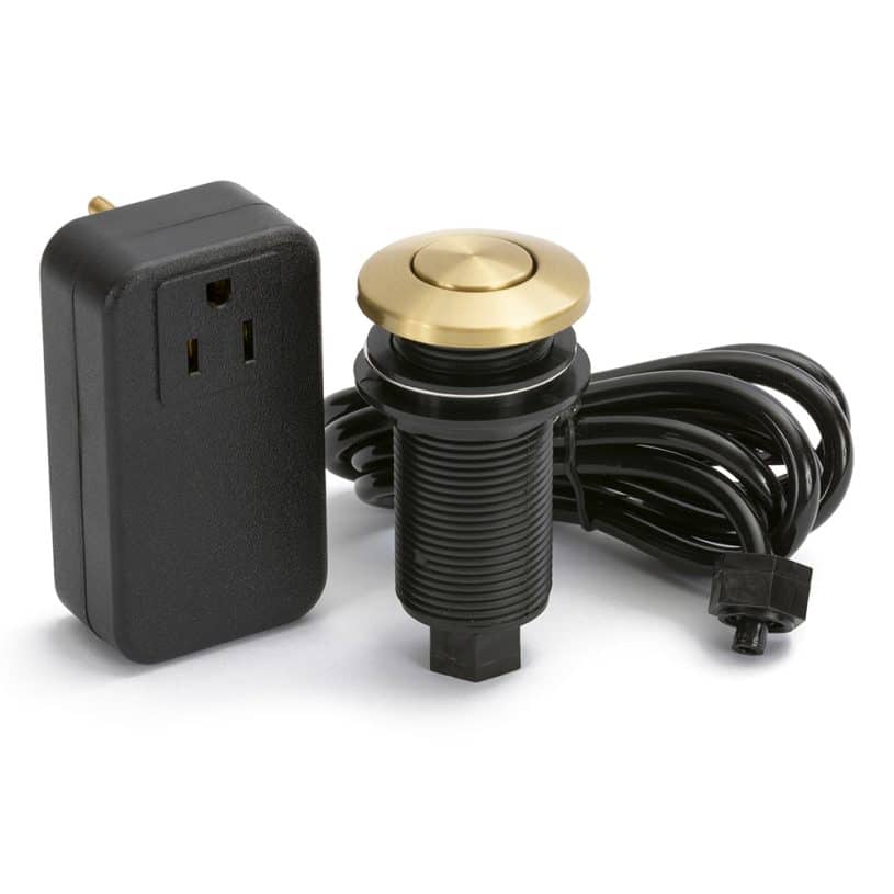 Disposal Air Switch Kit – Brass Metal Button