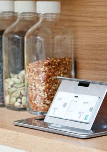 Kitchen Countertop Pop-Up Outlet